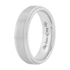 Thumbnail Image 2 of Men's 6.0mm Stepped Wedding Band in White Tungsten