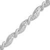 Thumbnail Image 1 of 1/4 CT. T.W. Diamond Braid Bracelet in 10K White Gold - 7.25&quot;