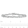 Thumbnail Image 4 of 1/4 CT. T.W. Diamond Braid Bracelet in 10K White Gold - 7.25&quot;