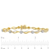 Thumbnail Image 4 of 1/3 CT. T.W. Diamond Alternating Wave Link Bracelet in 10K Gold