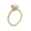 Thumbnail Image 3 of 1-3/4 CT. T.W. Certified Oval Lab-Created Diamond Engagement Ring in 14K Gold (F/VS2)