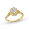 Thumbnail Image 1 of 1/2 CT. T.W. Diamond Oval Frame Engagement Ring in 10K Gold