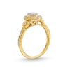 Thumbnail Image 3 of 1/2 CT. T.W. Diamond Oval Frame Engagement Ring in 10K Gold