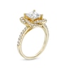 Thumbnail Image 2 of 2 CT. T.W. Certified Princess-Cut Lab-Created Diamond Twist Frame Engagement Ring in 14K Gold (F/VS2)