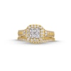 Thumbnail Image 4 of 1 CT. T.W. Princess-Cut Diamond Quad Bridal Set in 10K Gold