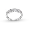 Thumbnail Image 0 of 1 CT. T.W. Diamond Double-Row Anniversary Band in 14K White Gold