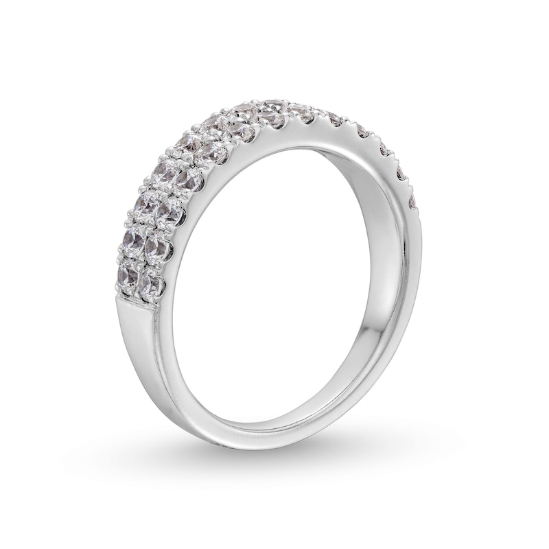 1 CT. T.W. Diamond Double-Row Anniversary Band in 14K White Gold