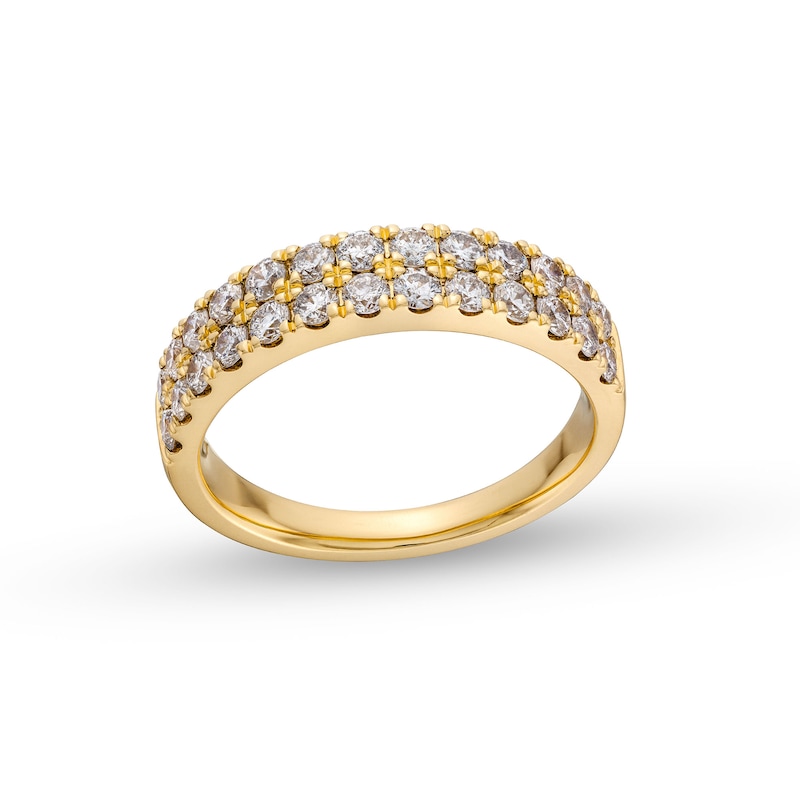 Main Image 1 of 1 CT. T.W. Diamond Double-Row Anniversary Band in 14K Gold