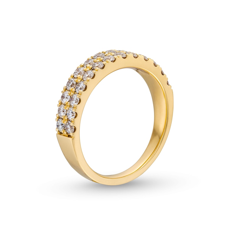 Main Image 3 of 1 CT. T.W. Diamond Double-Row Anniversary Band in 14K Gold