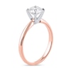 Thumbnail Image 1 of 1 CT. Certified Lab-Created Diamond Solitaire Engagement Ring in 14K Rose Gold (F/VS2)