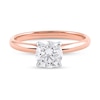 Thumbnail Image 2 of 1 CT. Certified Lab-Created Diamond Solitaire Engagement Ring in 14K Rose Gold (F/VS2)