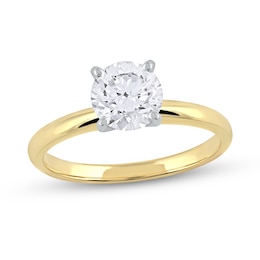 1 CT. Certified Lab-Created Diamond Solitaire Engagement Ring in 14K Gold (F/VS2)