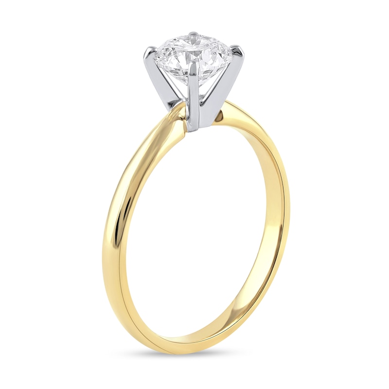 Main Image 2 of 1 CT. Certified Lab-Created Diamond Solitaire Engagement Ring in 14K Gold (F/VS2)