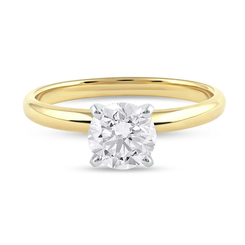 Main Image 3 of 1 CT. Certified Lab-Created Diamond Solitaire Engagement Ring in 14K Gold (F/VS2)