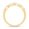 Thumbnail Image 2 of 1/3 CT. T.W. Diamond Crown Contour Band in 14K Gold