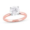 Thumbnail Image 1 of 1-1/2 CT. Certified Lab-Created Diamond Solitaire Engagement Ring in 14K Rose Gold (F/VS2)