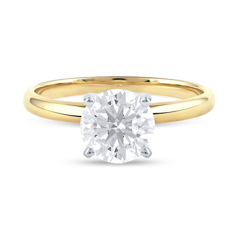 Main Image 3 of 1-1/2 CT. Certified Lab-Created Diamond Solitaire Engagement Ring in 14K Gold (F/VS2)