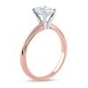 Thumbnail Image 2 of 1 CT. Certified Oval Lab-Created Diamond Solitaire Engagement Ring in 14K Rose Gold (F/VS2)