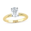 Thumbnail Image 1 of 1 CT. Certified Oval Lab-Created Diamond Solitaire Engagement Ring in 14K Gold (F/VS2)