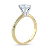 Thumbnail Image 2 of 1 CT. Certified Oval Lab-Created Diamond Solitaire Engagement Ring in 14K Gold (F/VS2)