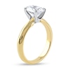 Thumbnail Image 2 of 1-1/2 CT. Certified Oval Lab-Created Diamond Solitaire Engagement Ring in 14K Gold (F/VS2)