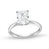 Thumbnail Image 1 of 2 CT. Radiant-Cut Certified Lab-Created Diamond Solitaire Engagement Ring in 14K White Gold (F/VS2)