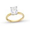Thumbnail Image 0 of 2 CT. Radiant-Cut Certified Lab-Created Diamond Solitaire Engagement Ring in 14K Gold (F/VS2)