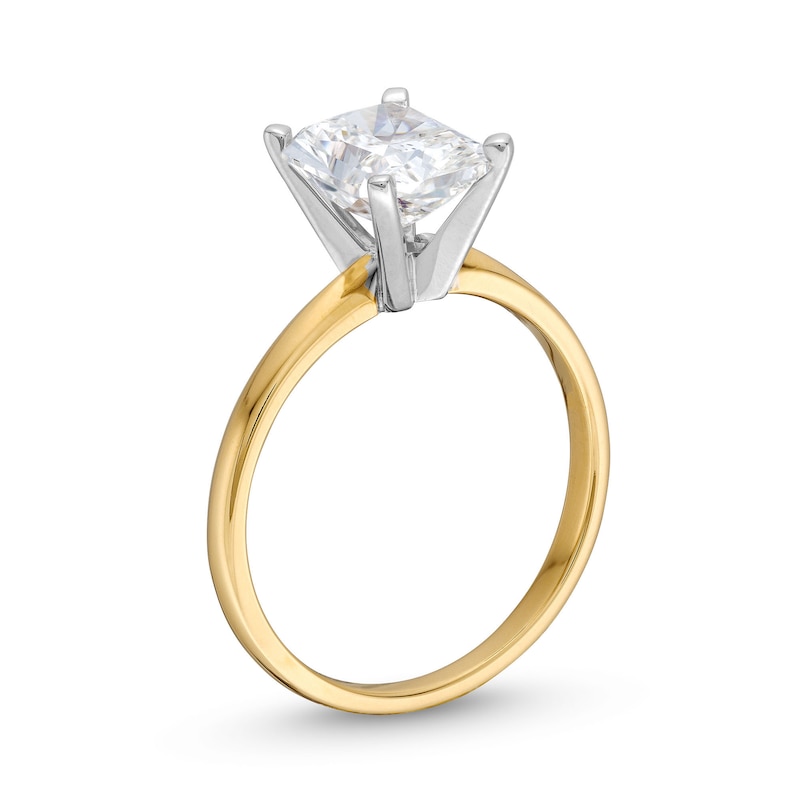 2 CT. Radiant-Cut Certified Lab-Created Diamond Solitaire Engagement Ring in 14K Gold (F/VS2)