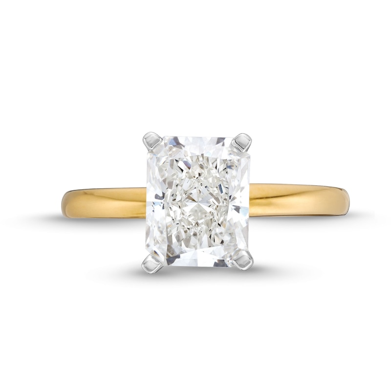 2 CT. Radiant-Cut Certified Lab-Created Diamond Solitaire Engagement Ring in 14K Gold (F/VS2)