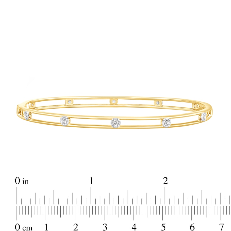 Main Image 2 of 1/4 CT. T.W. Diamond Bangle Bracelet in 10K Gold