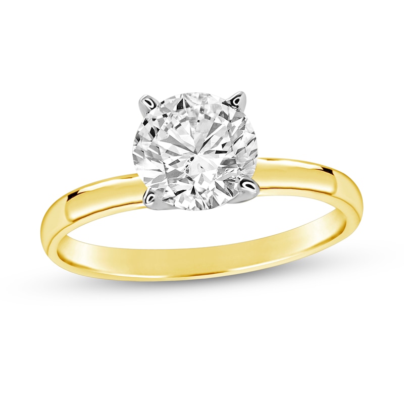 Main Image 1 of 2 CT. Certified Diamond Solitaire Engagement Ring in 14K Gold (J/I2)