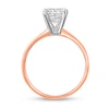 Thumbnail Image 2 of 2 CT. Certified Princess-Cut Diamond Solitaire Engagement Ring in 14K Rose Gold (J/I2)