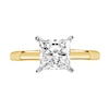 Thumbnail Image 2 of 2 CT. Certified Princess-Cut Diamond Solitaire Engagement Ring in 14K Gold (J/I2)