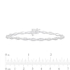 Thumbnail Image 3 of 1 CT. T.W. Diamond Marquise-Frame Link Bracelet in 10K White Gold