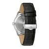 Thumbnail Image 2 of Men's Bulova Wilton Silvertone Watch with Black Leather Strap (Model: 96B390)