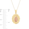 Thumbnail Image 2 of Our Lady of Guadalupe Medallion Pendant in 14K Two-Tone Gold