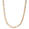 Thumbnail Image 1 of Heart Link Necklace in 14K Tri-Tone Gold