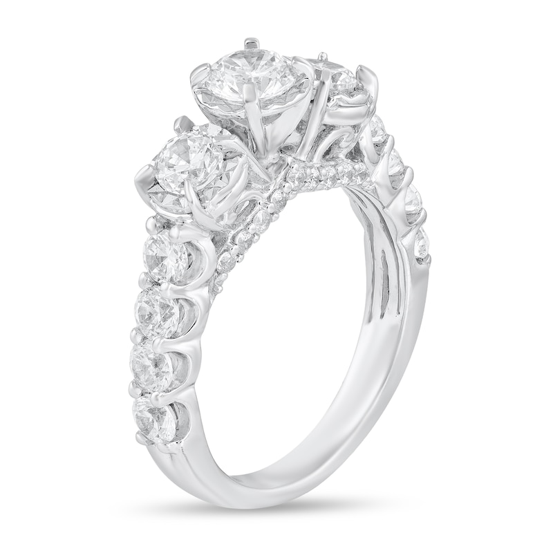 1-3/4 CT. T.W. Diamond Three Stone Engagement Ring in 14K White Gold