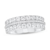 Thumbnail Image 0 of 1 CT. T.W. Diamond Three Row Band in 10K White Gold