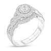 Thumbnail Image 1 of 5/8 CT. T.W. Diamond Twist Bridal Set in 10K White Gold