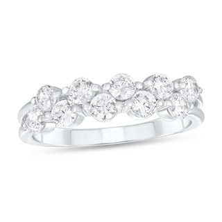 0.065 CT. T.W. Diamond Tri-Sides Infinity Shank Promise Ring in