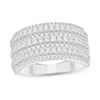 Thumbnail Image 1 of 1 CT. T.W. Diamond Multi-Row Band in 10K White Gold