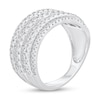 Thumbnail Image 2 of 1 CT. T.W. Diamond Multi-Row Band in 10K White Gold