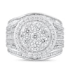 Thumbnail Image 2 of 3 CT. T.W. Multi-Diamond Composite Frame Engagement Ring in 14K White Gold