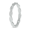 Thumbnail Image 2 of 1/6 CT. T.W. Diamond Twist Stackable Band in 10K White Gold