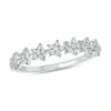 Thumbnail Image 1 of 1/4 CT. T.W. Multi-Diamond Stars Stackable Band in 10K White Gold