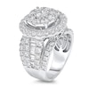 Thumbnail Image 1 of 4 CT. T.W. Multi-Diamond Framed Engagement Ring in 10K White Gold