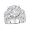 Thumbnail Image 0 of 3 CT. T.W. Multi-Diamond Framed Engagement Ring in 10K White Gold