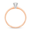 Thumbnail Image 2 of 1/2 CT. Certified Diamond Solitaire Engagement Ring in 14K Rose Gold (J/I1)