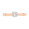 Thumbnail Image 3 of 1/2 CT. Certified Diamond Solitaire Engagement Ring in 14K Rose Gold (J/I1)